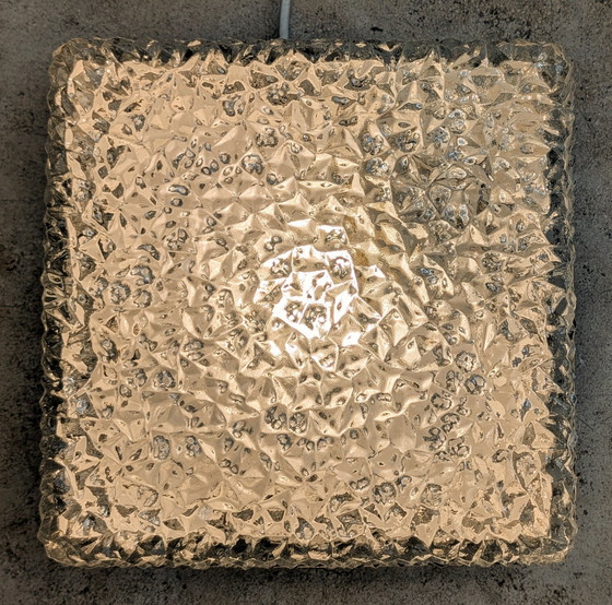 Image 1 of Grote Europhane IJsglas plafonnière 