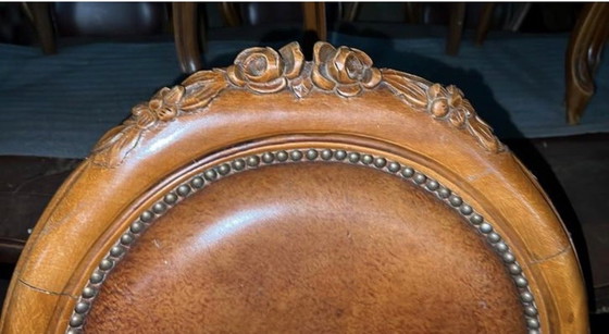 Image 1 of 6 medaillion eetkamer stoelen