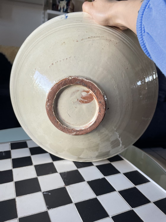 Image 1 of Grote keramische schaal Lebrillo Oud uit Nijar Almeria