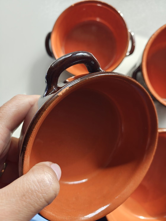 Set di pentole italiano Piral in terracotta stile cottage core anni '60, Stoviglie, Ceramica, Marrone (foto 6 di 9)