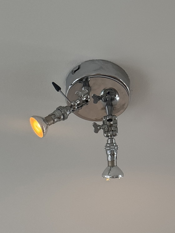 design Disegnoluce Baionetta surface-mounted spotlight, 2 spotlights – Pendant lamps, Brass, Metal (photo 5 of 5)