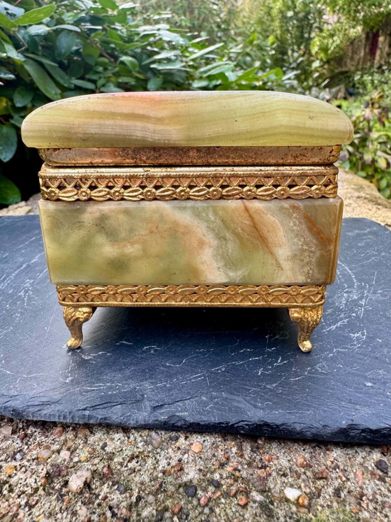 Boite à bijoux en onyx années 60 Italie, Objets déco, Pierre, Multicolore (photo 6 sur 10)