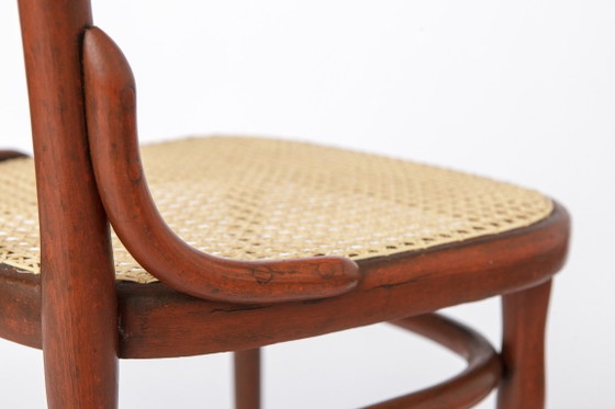 Sedia antica in legno curvato nello stile di Thonet n. 56 | Sedia da bistrot austriaca in rattan | Anni '30 (photo 9 of 11)
