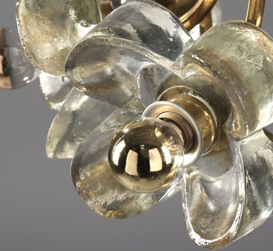 Image 1 of Lampadario tedesco in vetro pesante