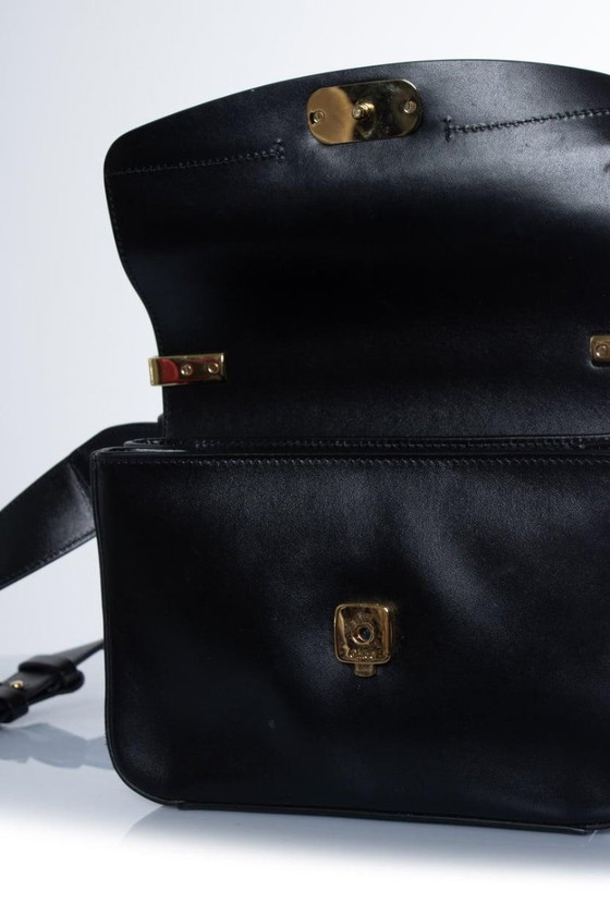 Image 1 of Borsa Chloé modello C in pelle nera