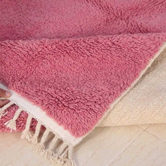 Alfombra bereber tradicional hecha a mano, rosa, 150/250 cm – Aime Té, Wool (photo 6 of 8)