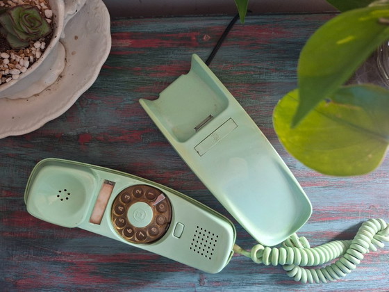 Image 1 of Telefono a gondola vintage CITESA - verde menta - anni '70/'80