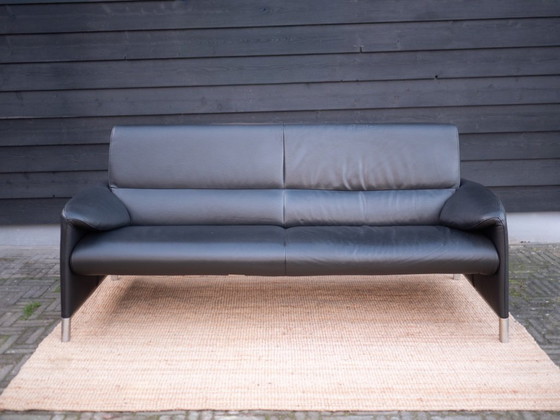 Image 1 of Leolux Felizia | 3-seater leather designer sofa | Black