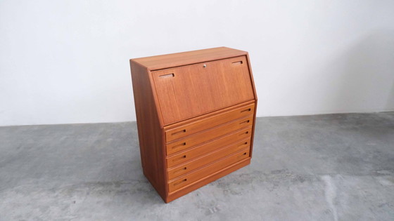 Image 1 of Segretaria vintage in teak "Dyrlund" della metà del secolo 