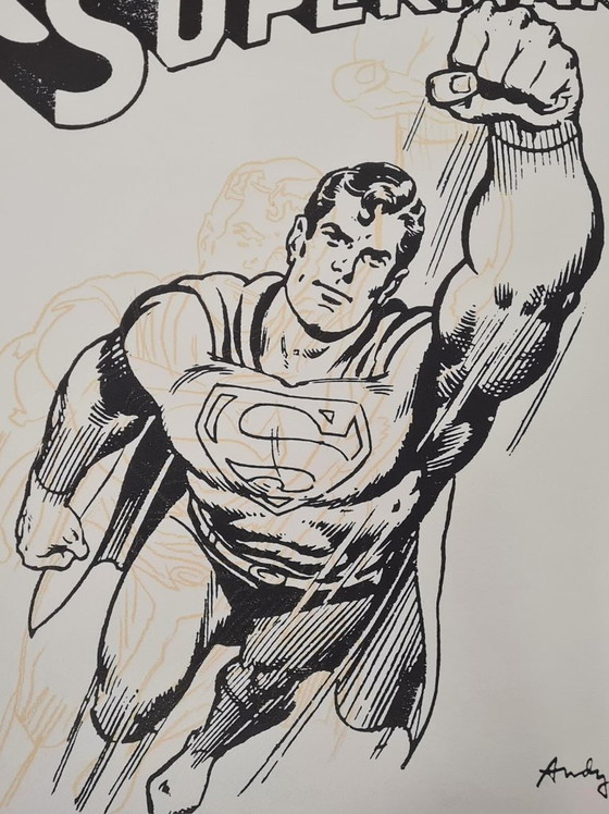 Image 1 of D'après Andy Warhol, Superman, années 1980, lithographie