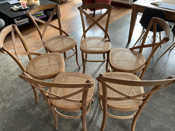 Image 1 of 6 Vintage Stoelen