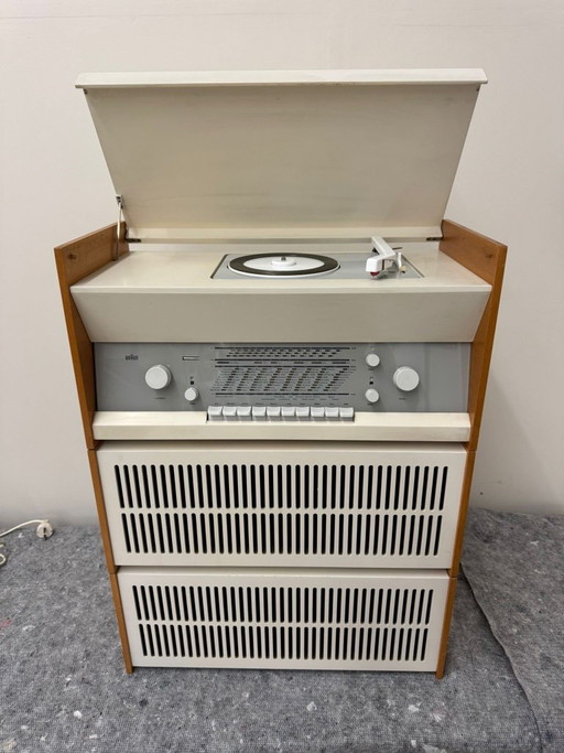 Braun Atelier avec 2 haut-parleurs d'origine – decoratieve objecten, Metal