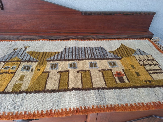 Image 1 of Kelim wandkleed wol handgemaakt vintage