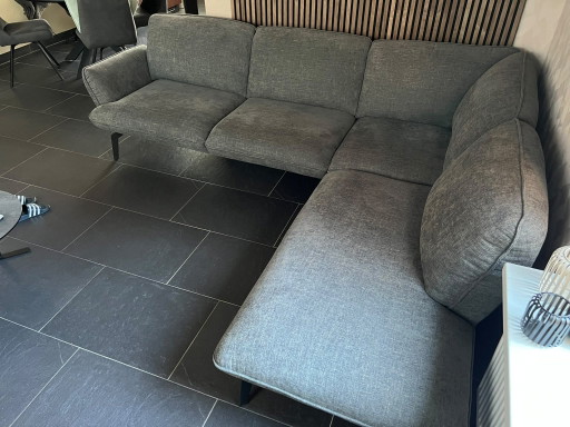 Canapé d'angle Montel Monaco gris foncé