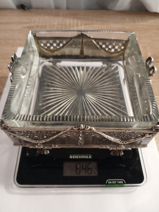 Ancien Carré Art Nouveau Argent Massif Wolfers Frères N. Goldschmidt 1900 – Tirages d'art, Silver (photo 15 of 15)