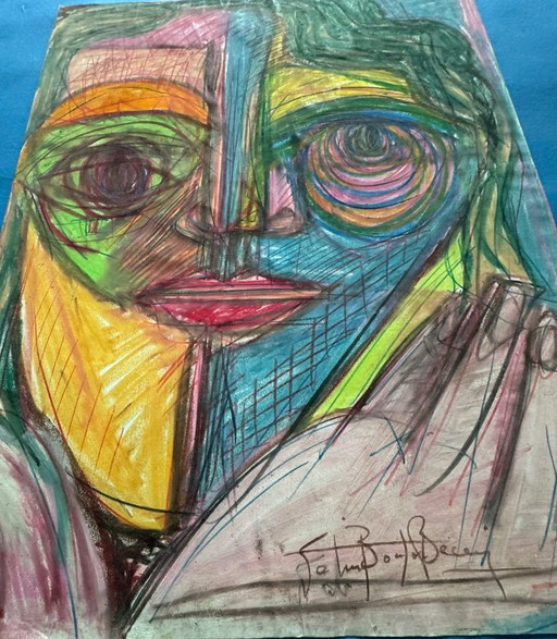 Patrick Boudon - Original unique piece 60x45cm | Studio note | Catawiki Provenance