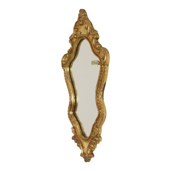 Kleiner Deknudt Wappenspiegel Blattgold Vergoldet Barock Stil 45cm – Glass, Wood (photo 6 of 18)