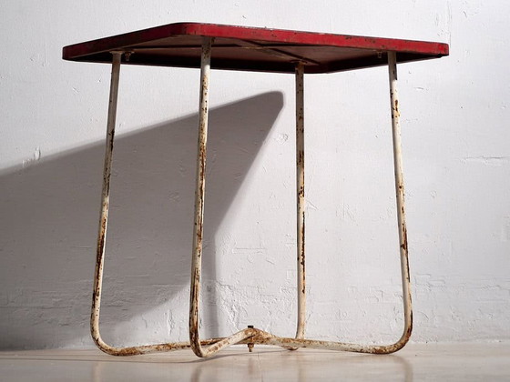 Antieke tuintafel rood (ca.1920) #19 – Iron (photo 10 of 13)