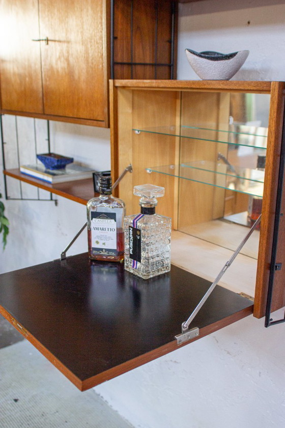 Image 1 of Mensola vintage in teak, mensola a muro, credenza, metà del XX secolo, anni '60