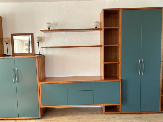 Image 1 of Gero moderne wandmeubelset met opbergruimte en vitrinas