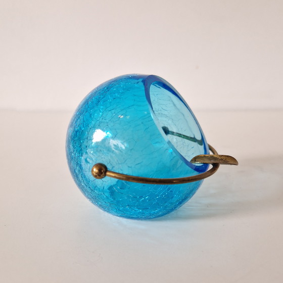 Image 1 of Vintage bol asbak quist stijl jaren 60 glazen asbak