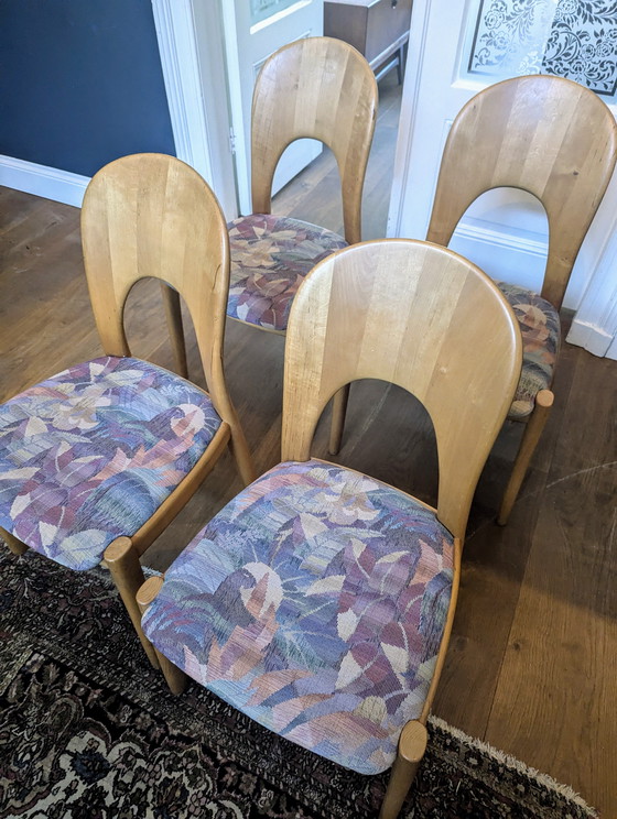 Image 1 of 4x Niels Koevoed Hornslet stoelen Deens design