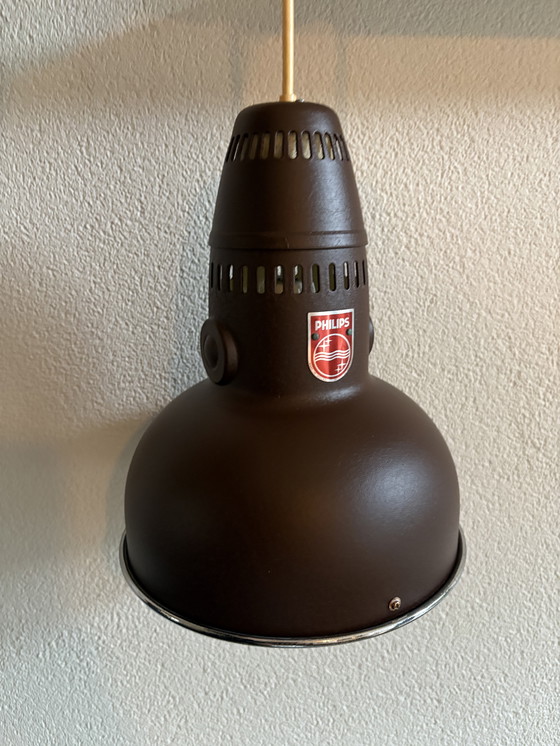 Image 1 of Suspension vintage Philips années 1950/60 (marron, grand modèle)