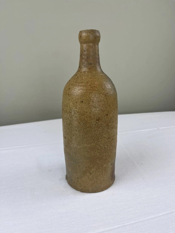 Geflammte Steingutflasche aus dem 19. Jahrhundert. – Gläser & Karaffe, Porcelain, Brutalist (photo 3 of 10)