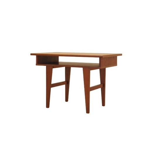 Deense teakhouten salontafel met extra plank, jaren 60 Mid-Century Modern