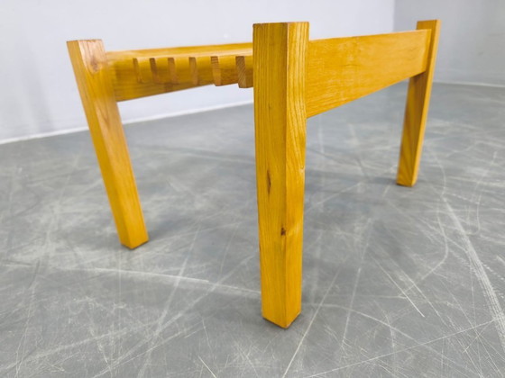 Image 1 of Set di tre supporti per piante in legno, stile metà secolo, Cecoslovacchia anni '70