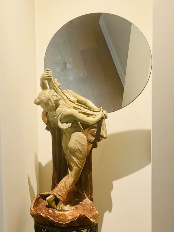 Image 1 of Specchio da donna in stile art nouveau