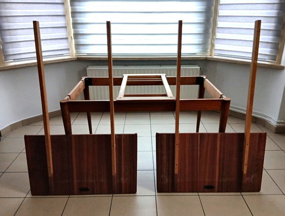 Image 1 of Mesa plegable de mediados de siglo - teca - Bélgica