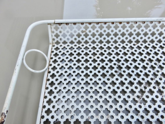 Image 1 of Mathieu Mategot perforated metal tray with clover design, circa 1950, France