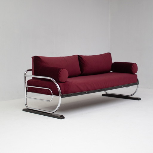 Sofá cama Art Déco de Hynek Gottwald, década de 1930