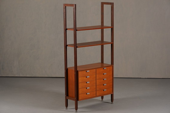 Image 1 of Vintage Italian Teak Wall Unit, Italy 1960’s