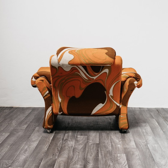 Image 1 of Guarnacci Padovano Vagnoni Paar 1-zits fauteuils Mod. Ionica-ontwerp jaren 70