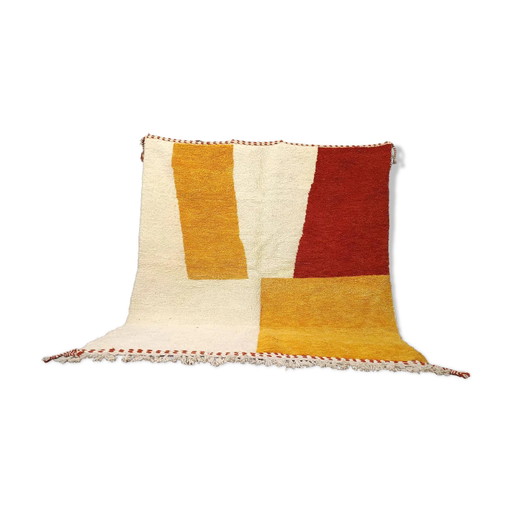 Berber rug natural wool Morocco 3 x 2 m