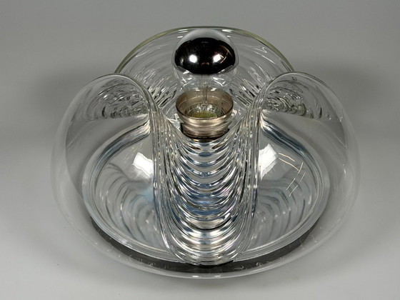 Image 1 of Lampada da parete o da soffitto "Wave" degli anni '60/'70 di Koch & Lowy per Peill & Putzler