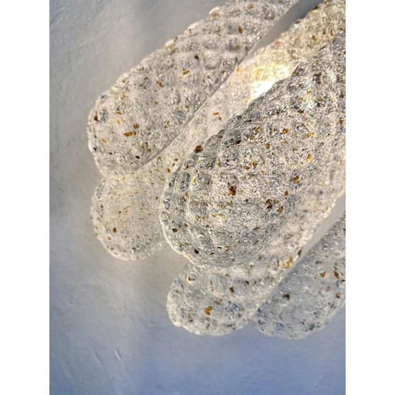 Image 1 of Mid-Century Modern “Conchiglie” Murano glazen wandlampen met gouden accenten – Set van twee