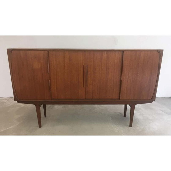 Image 1 of Vintage teak sideboard with built-in bar section, Denmark 1960