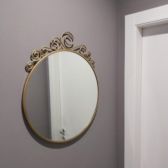 Image 1 of Specchio IKEA EKNE vintage – Finitura oro satinato con riccioli decorativi | Design romantico e barocco 