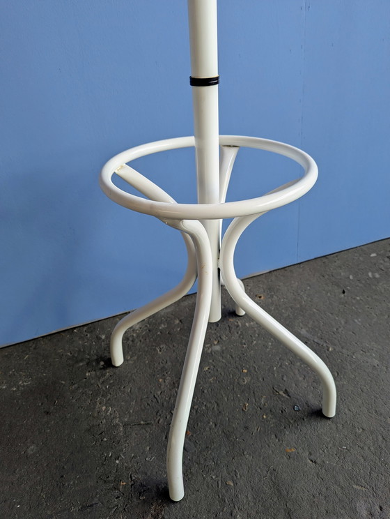 Image 1 of Porte-manteau vintage en métal blanc - années 1980