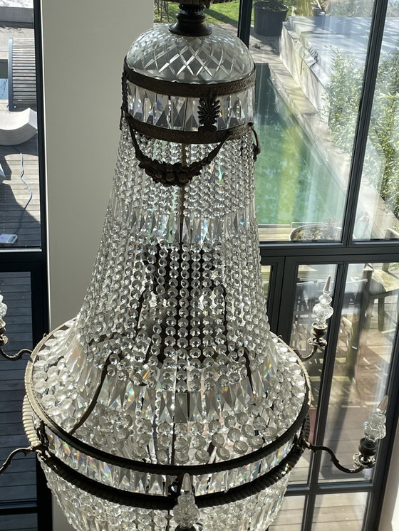 Image 1 of Lampadario a sacco di sacca di perle molto grande