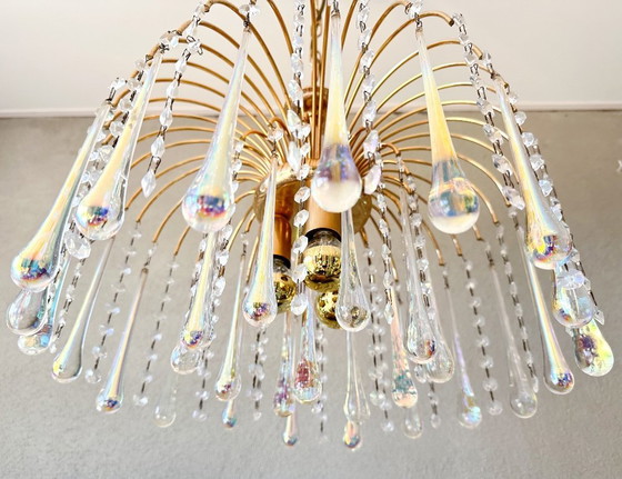 Image 1 of Lustre vintage en forme de goutte d'eau