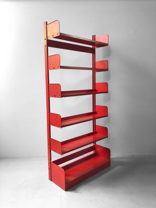 Italian Dutch Lips Vago "Congresso" Signal Red Shelving System