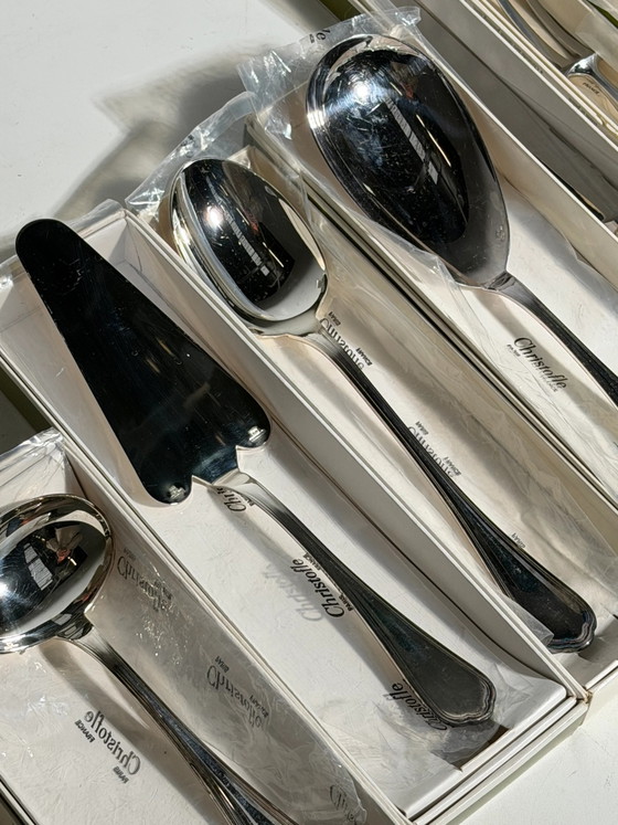 Christofle “Spatours” 144-Piece Flatware Set — New in Original Boxes – Cutlery Sets (photo 7 of 10)
