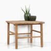Reclaimed elm wood square table, Dining tables, Brown, Rustic (photo 8 of 13)