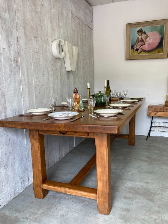 Normandische Boerderijtafel 219x94cm – Eettafels, Metal, Wood (photo 3 of 15)