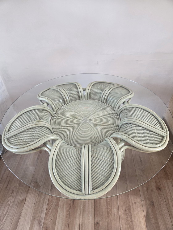 Image 1 of Rattan flower table, Vivai del Sud