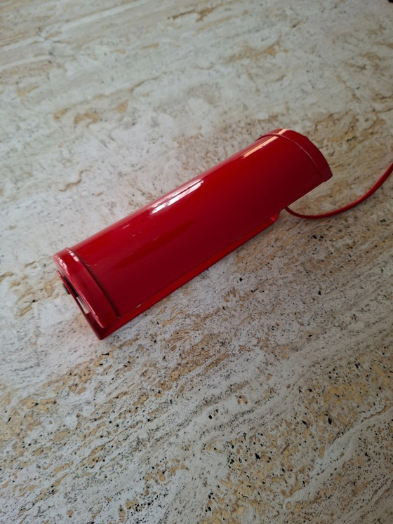 Applique rossa Vintage Happylight, anni '80, Metallo, Rosso, Modern (foto 8 di 13)